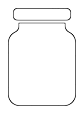 3.7 kg (130.51 oz) jar